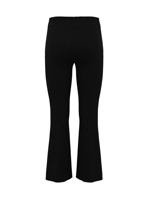 Pantalone in viscosa a trombetta nero Liviana Conti | CNTI84Y69-0